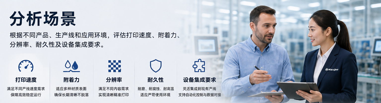 评估打印速度，附着力，分辨率，集成性